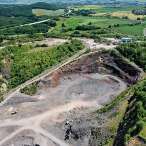 Mineralien Vulkaneifel im Abbaugebiet