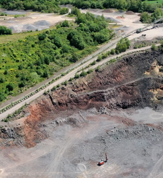 Mineralien Vulkaneifel im Abbaugebiet