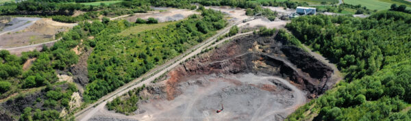 Mineralien Vulkaneifel im Abbaugebiet